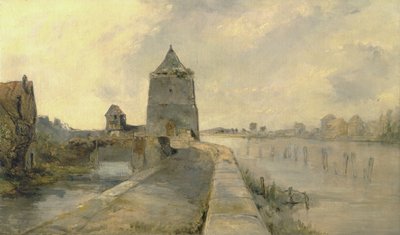 De Rijn bij Konstanz, c.1830 door Edward Thomas Daniell