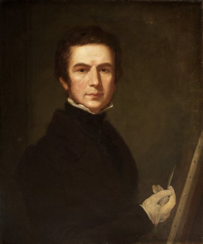 Zelfportret, ca. 1830 door Edward Villiers Rippingille
