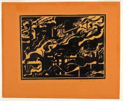 Hoogovens II door Edward Wadsworth