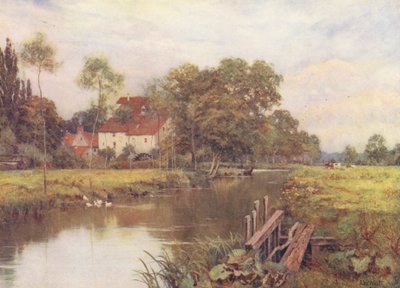 Door de bloemrijke weide door Edward Wilkins Waite