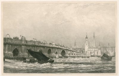 London Bridge door Edward William Cooke