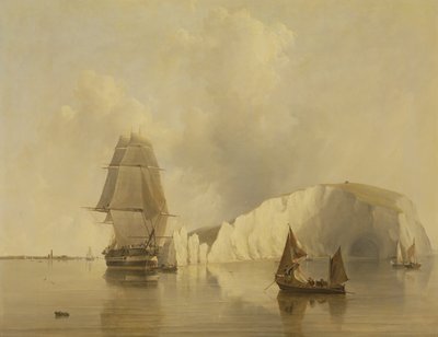 Voorbij de Needles, Isle of Wight door Edward William Cooke