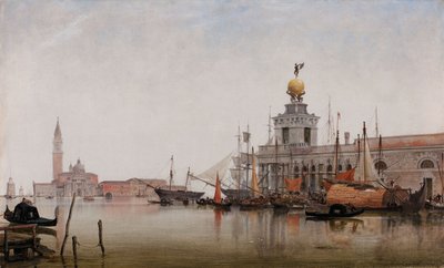 De Dogana di Mare met San Giorgio Maggiore op de achtergrond, 1863 door Edward William Cooke