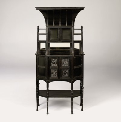 Een gezwart kabinet, c.1873 door Edward William Godwin