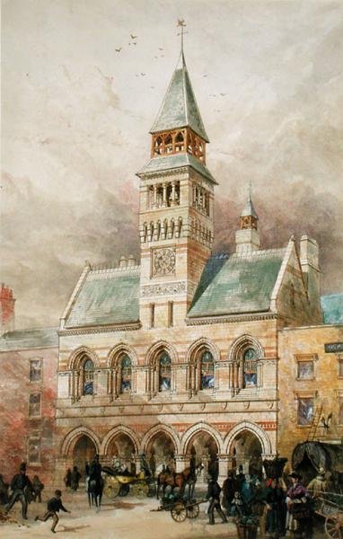 Stadsgebouw door Edward William Godwin