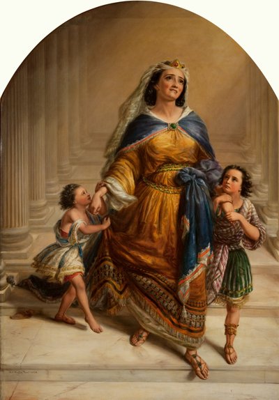 Mariamne, vrouw van koning Herodes, en haar kinderen op weg naar hun executie door Edward William John Hopley