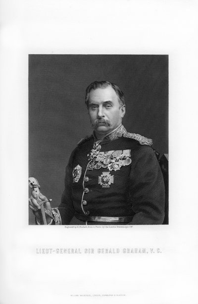 Sir Gerald Graham, Britse luitenant-generaal door Edward William Stodart