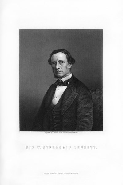 Sir William Sterndale Bennett, Engelse componist, 1899 door Edward William Stodart