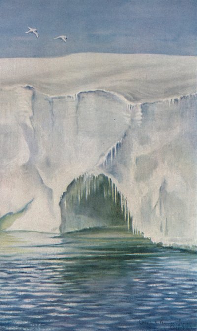 Grot in de Barrière, Cape Crozier, 4 januari 1911, 1913 door Charles Edward Wilson