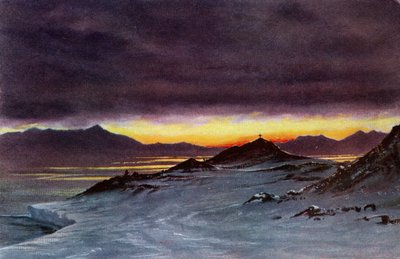 Hut Point, Middernacht, 27 maart 1911, 1913 door Charles Edward Wilson