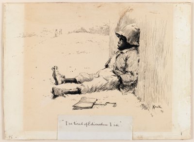 Ik ben moe van onderwijs door Edward Windsor Kemble