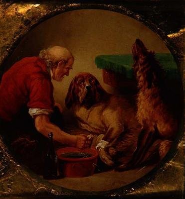 Eerste Hulp door Edwin (after) Landseer