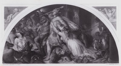 De Nederlaag van Comus en zijn Band door Edwin (after) Landseer