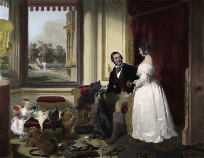 Windsor Castle in moderne tijden door Edwin (after) Landseer