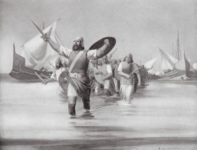 Sidoniërs landen op de locatie van Carthago door Edwin A. Morrow