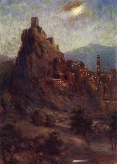 Corsica: Corte, de citadel door Edwin Arthur Norbury