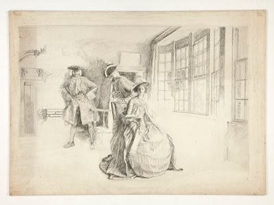Een Ongewenste Bezoeker door Edwin Austin Abbey