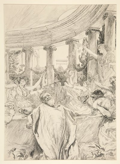 Apemantus door Edwin Austin Abbey