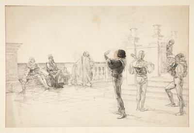 Balthazar zingt door Edwin Austin Abbey