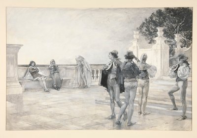 Balthazar zingt: door Edwin Austin Abbey