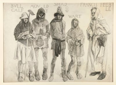 Voor Justitie Shallow door Edwin Austin Abbey