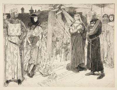 Voor de muren van Algiers door Edwin Austin Abbey