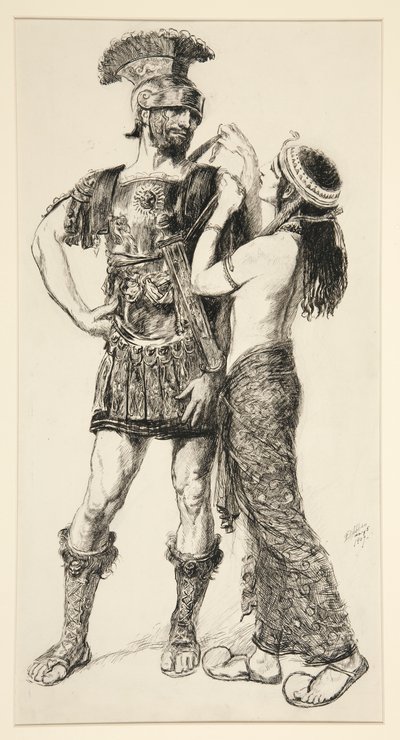 Cleopatra door Edwin Austin Abbey