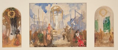 Compositie studies voor door Edwin Austin Abbey