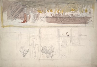 Compositiestudie door Edwin Austin Abbey