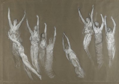 Compositorische studie door Edwin Austin Abbey