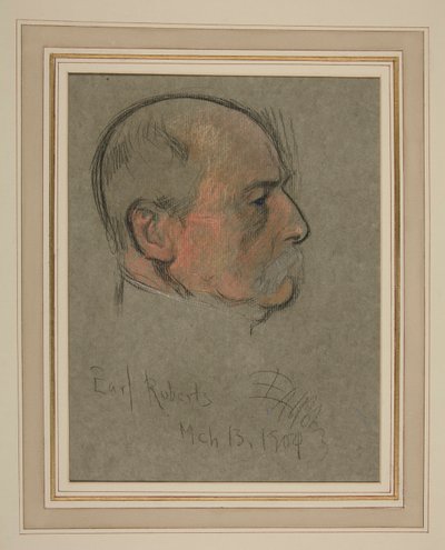 Kroning van Edward VII Portret: Frederick Sleigh Roberts, Graaf door Edwin Austin Abbey