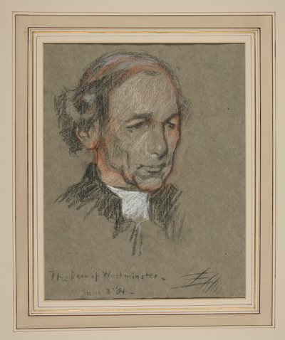 Kroning van Edward VII Portret: Joseph Armitage Robinson, Kanunnik door Edwin Austin Abbey