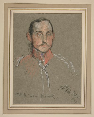 Kroning van Edward VII Portret: Prins Charles van Denemarken door Edwin Austin Abbey