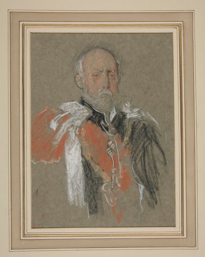 Kroning van Edward VII Portret: Prins Christiaan van Sleeswijk-Holstein door Edwin Austin Abbey