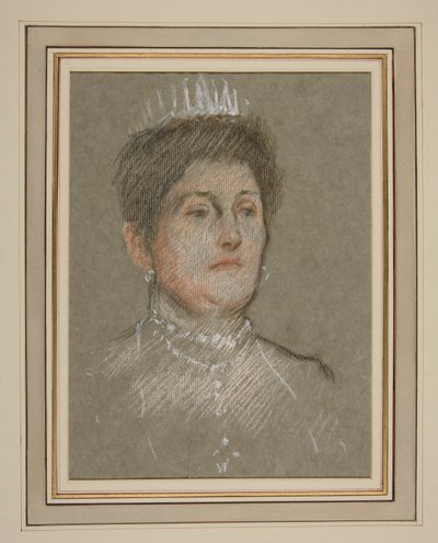 Kroning van Edward VII Portret: Prinses Beatrice van Battenberg door Edwin Austin Abbey