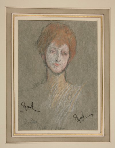 Kroning van Edward VII Portret: Prinses Maud van Groot-Brittannië door Edwin Austin Abbey