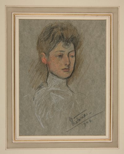 Kroning van Edward VII Portret: Prinses Victoria Alexandra Olga Mary door Edwin Austin Abbey