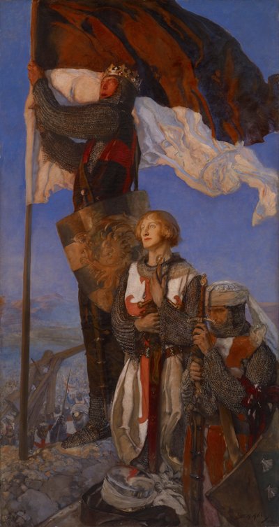 Kruisvaarders Zien Jeruzalem door Edwin Austin Abbey