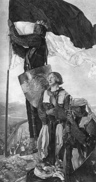 Kruisvaarders zien Jeruzalem, 1901 door Edwin Austin Abbey