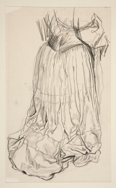 Draperiestudie door Edwin Austin Abbey