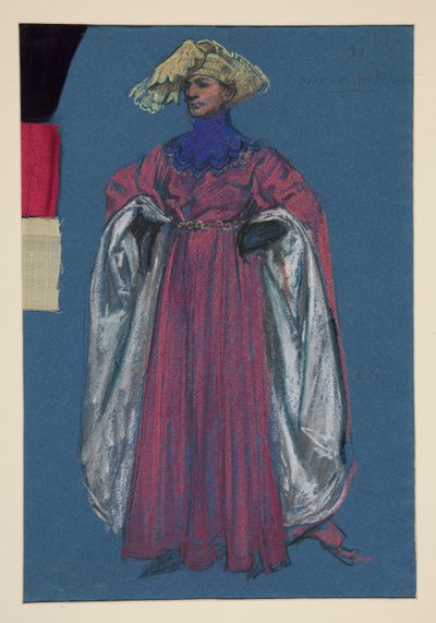 Hertog van York, kostuumschets voor Henry Irving door Edwin Austin Abbey