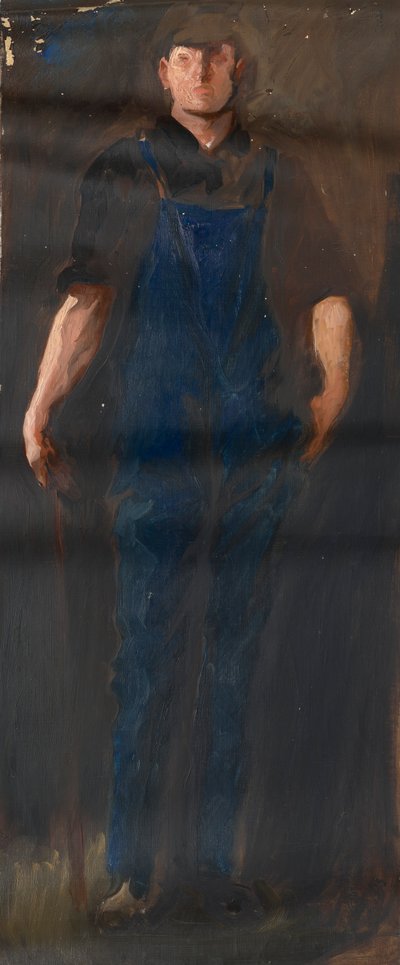 Figurenstudie, voor De Apotheose van Pennsylvania, Huis van Afgevaardigden, Pennsylvania State Capitol, Harrisburg door Edwin Austin Abbey