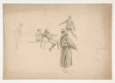 Figuurtekening door Edwin Austin Abbey