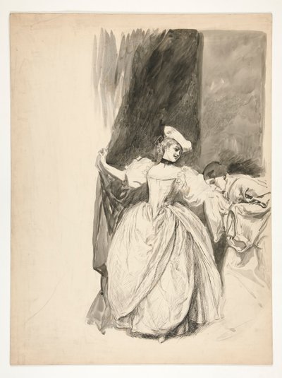 Figuurstudie door Edwin Austin Abbey