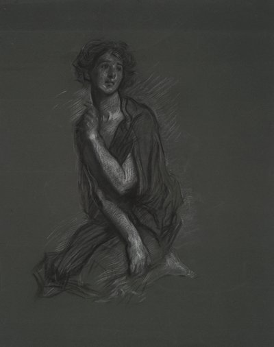 Figuurstudie door Edwin Austin Abbey