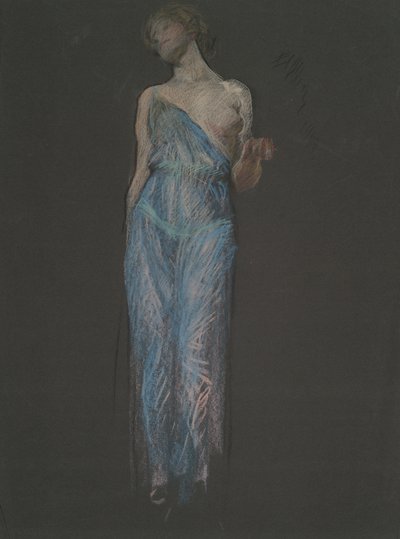 Figurenstudie voor door Edwin Austin Abbey