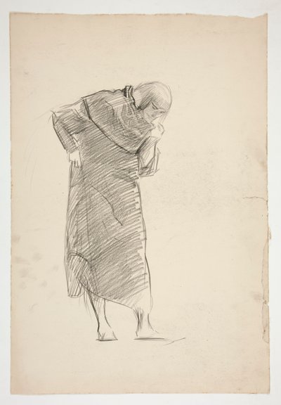 Figurenstudie voor door Edwin Austin Abbey