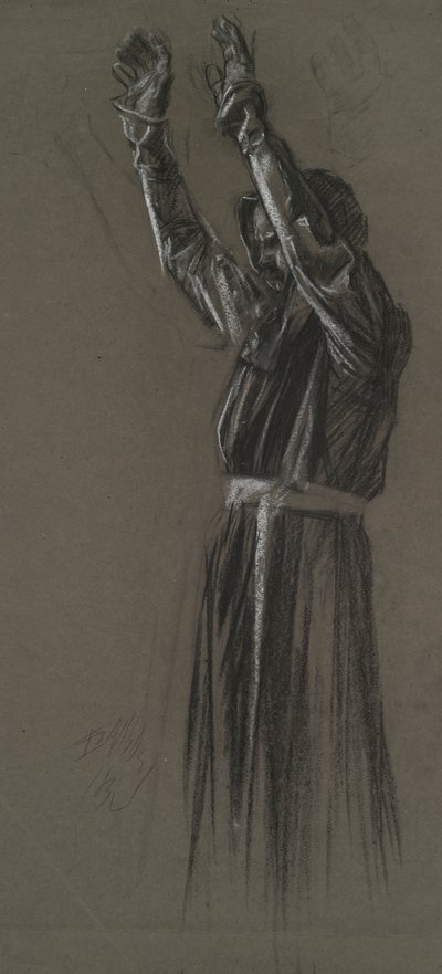 Figuurstudie door Edwin Austin Abbey