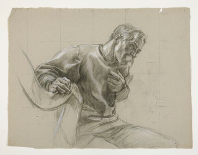 Figuurstudie door Edwin Austin Abbey