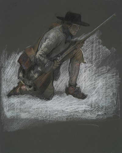 Figurenstudie door Edwin Austin Abbey